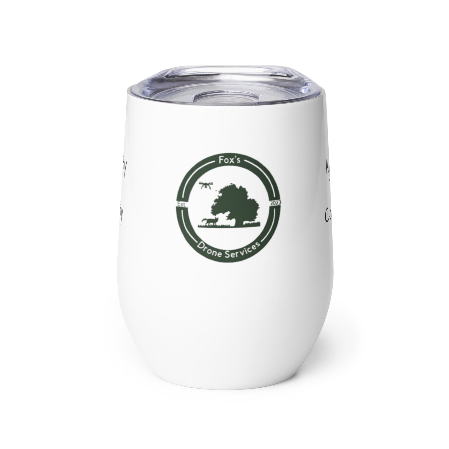 FDS Green Logo Wine tumbler